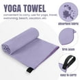 thumbnail image 5 of Muka Hot Yoga Mat Towel Non-slip Yoga Mat Cover Microfiber Absorbent for Pilates, Navy Beach Towels 72x32 Inch, 5 of 7