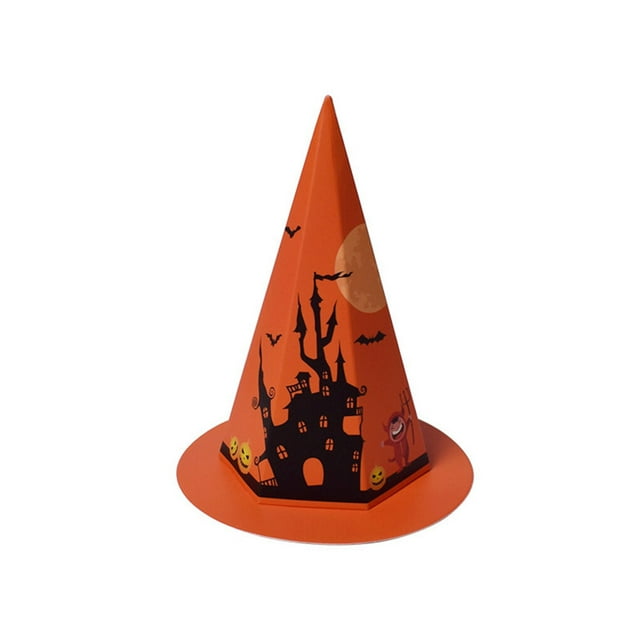 Lot de 10 Boîtes de Bonbons d'Halloween Sac de Rangement en Forme de Fête Réutilisable Atmosphères Personnalisées Noix Organisateur de Collations Orange