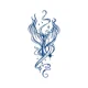thumbnail image 3 of Heallor-pegatinas de tatuaje impermeables, tatuajes falsos de larga duración, tatuajes corporales, múltiples cosméticos, patrones de maquillaje, D6b5, 3 of 5