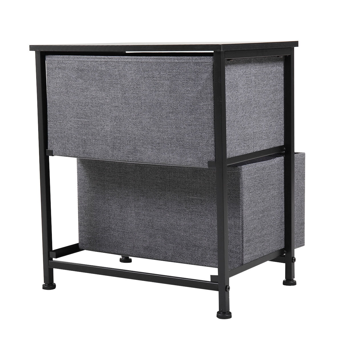 Lowestbest Drawer Dresser Organizer with 2 Drawers, Fabric Dresser Tower for Bedroom, Black Lowestbest Drawer Dresser Organizer with 2 Drawers, Fabric Dresser Tower for Bedroom, Black
