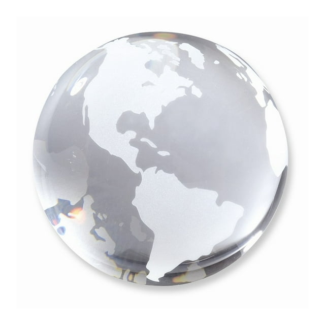 FB Jewels Opti-Crystal Globe Paperweight