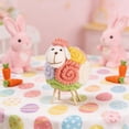 thumbnail image 4 of Colorful Boho Lint Sheep Ornament Handmade Lamb Figurine – Cute Easter Decor Tabletop Accent for Spring, Rustic Farmhouse Home Decoration Gift, 4 of 6
