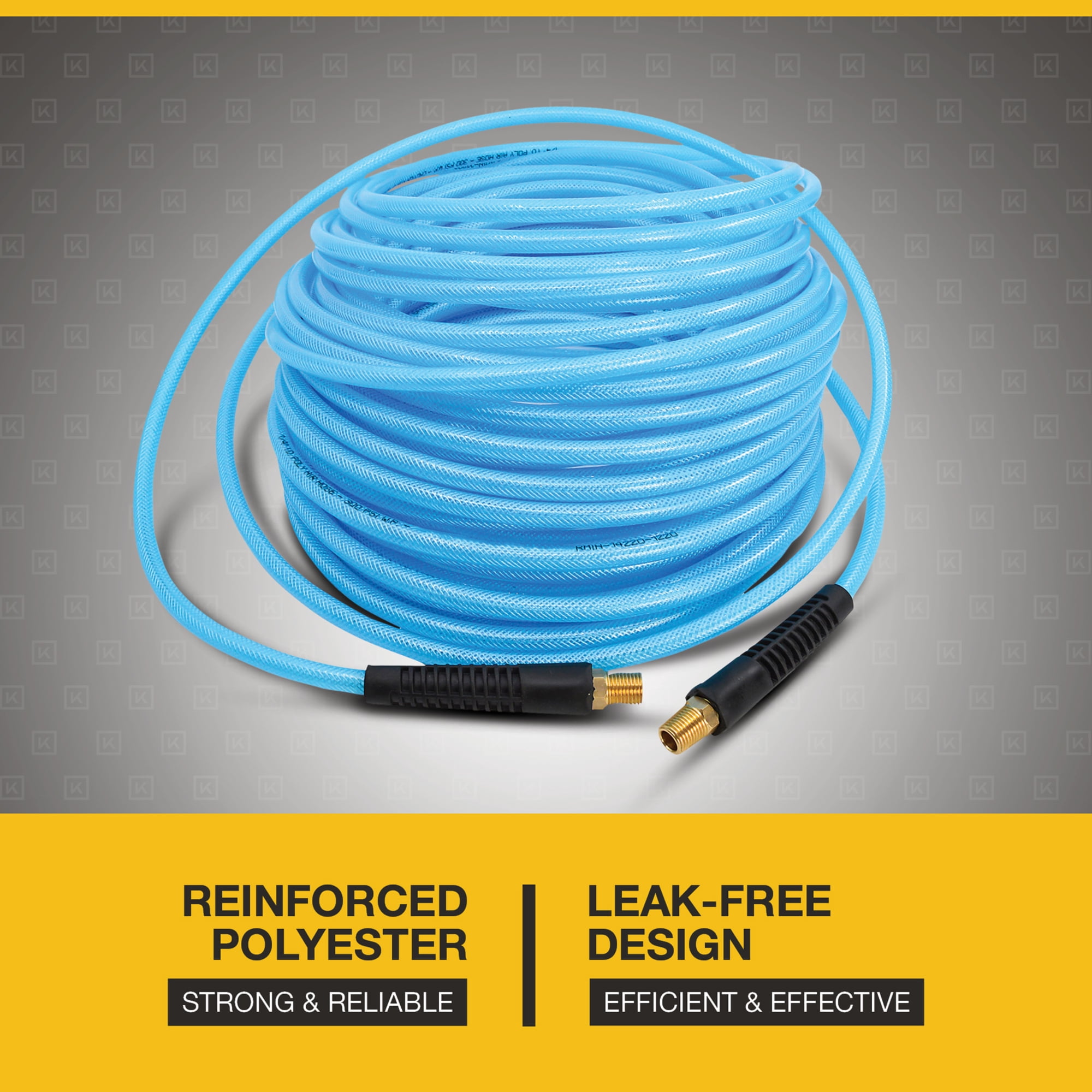 Klutch Polyurethane Air Hose, 1/4in. x 100ft., 300 PSI