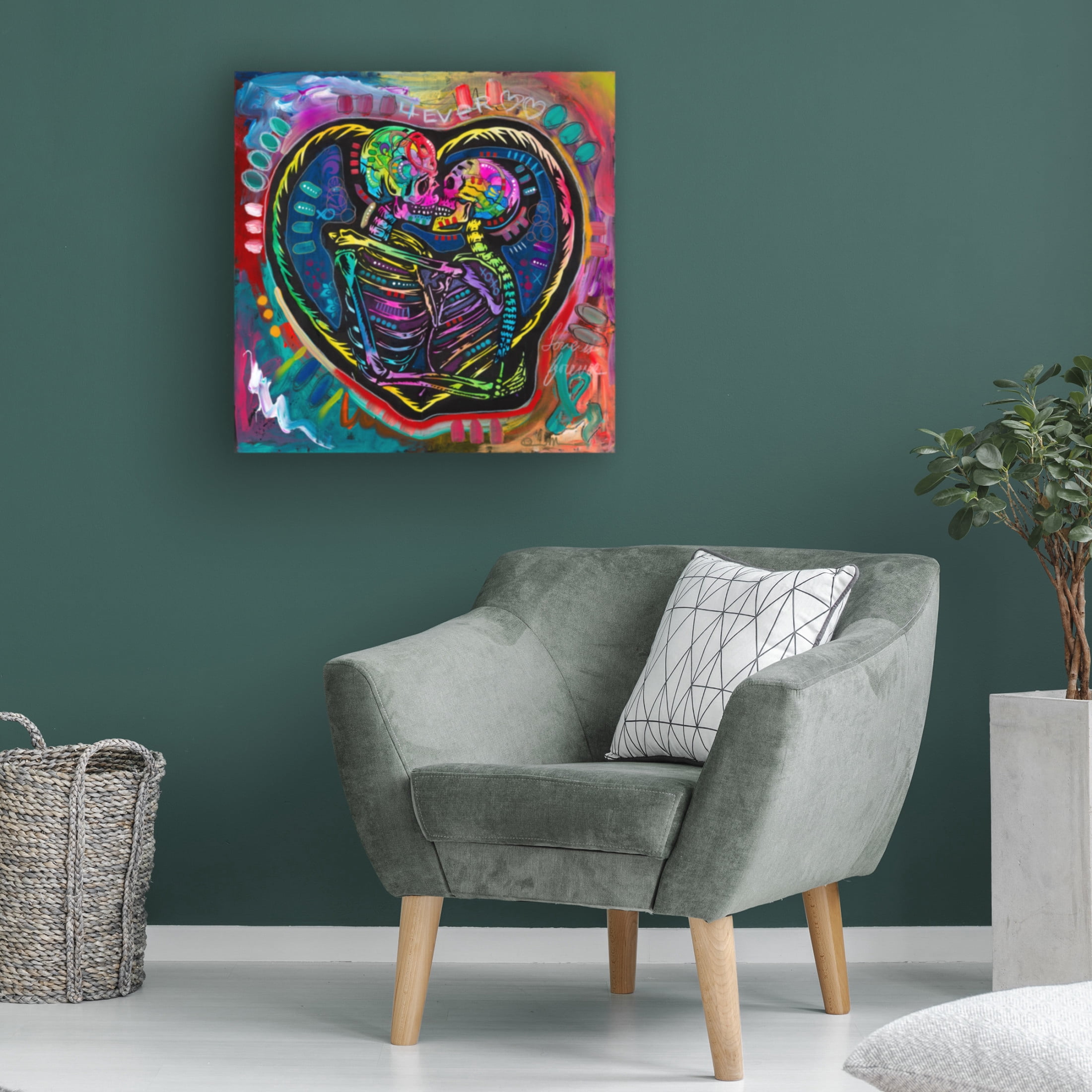 Canvas Wall Art - Dean Russo '4ever' Wall Art for Living Room, Bedroom, or Office Décor by Trademark Fine Art - 24 x 24 Inches
