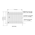 thumbnail image 6 of ALEKO Garden Yard Steel Fence Kit 8 Panels 64 feet Curved Top Style Black, 6 of 13