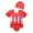 r-772Watermelon Red1189, variant on HAYIMI Child Swimwear Kids Swimsuit Girls Dress Style Flower Printed Bathing Suit For Toddler Summer Pool Beach Water Play With Floater Classic Fashion Swim Wear