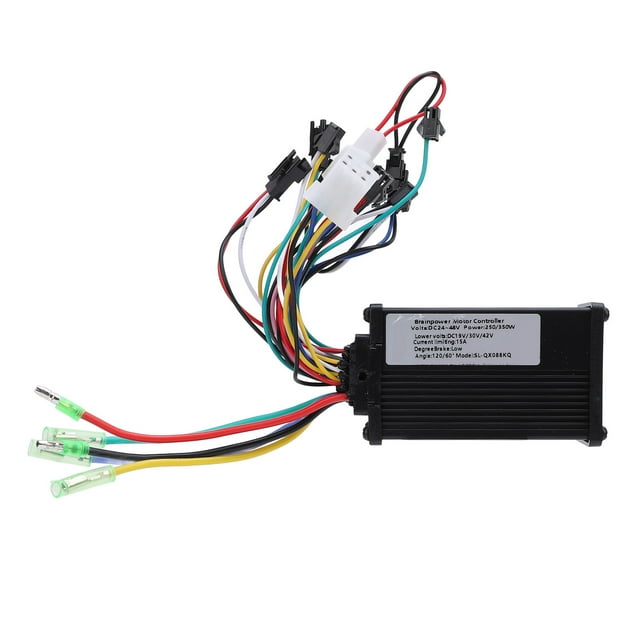 Controlador Sin Escobillas Para Bicicleta Eléctrica, Controlador De Motor De Bicicleta Eléctrica Resistente Al Calor De 24V A 48V Para Reemplazo