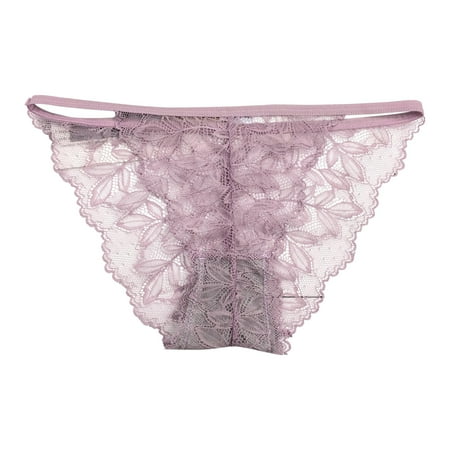 Akiihool High Waisted Underwear for Women Women Cotton Underwear High Waist Tummy Control Panties Ladies Panty Plus Size Briefs (Purple One Size)