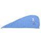 thumbnail image 1 of Lindo gorro de fibra para secar el cabello, sombrero para adultos, súper absorbencia, toalla para cabello seco, gorro de ducha azul, 1 of 8
