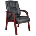thumbnail image 1 of Boss Office Products Mid Back Wooded Guest Chair, 1 of 4