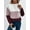 Pink, variant on Modern & stylish sweater with splicing and a boat neckline (L, Black)