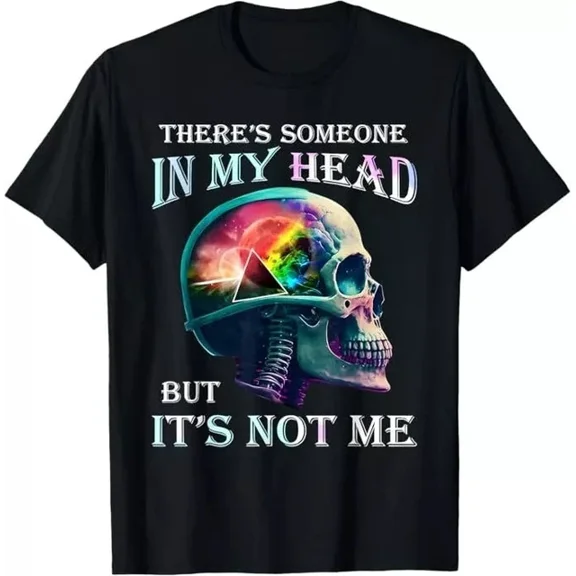 DOPASHIRT There'S Someone In My Head But It'S Not Me Skull T-Shirt Unisex S-5XL Hot Trending Shirt, Vintage Birthday Gift