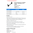 thumbnail image 2 of Rear Left Sway Bar Link - Compatible with 2014 - 2020 Mazda 6 2.5L 4-Cylinder 2015 2016 2017 2018 2019, 2 of 2