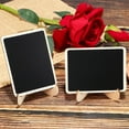thumbnail image 2 of UPOUART 15Pcs Mini Tabletop Chalkboard Signs for Office Use Black PVC Erasable Menu Display, 2 of 8
