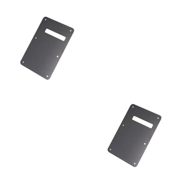 Wosthever 2 piezas de placa trasera de guitarra práctica trémolo contraportada para zurdos Scratchplate para piezas de guitarra accesorios bajo Negro 2piezas