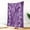 40x30inch（102cmx76cm）, variant on Hawaiian Blanket with Purple Turtle Shell Pattern, Soft and Comfortable for Sofa, Bedroom, Living Room Gifts