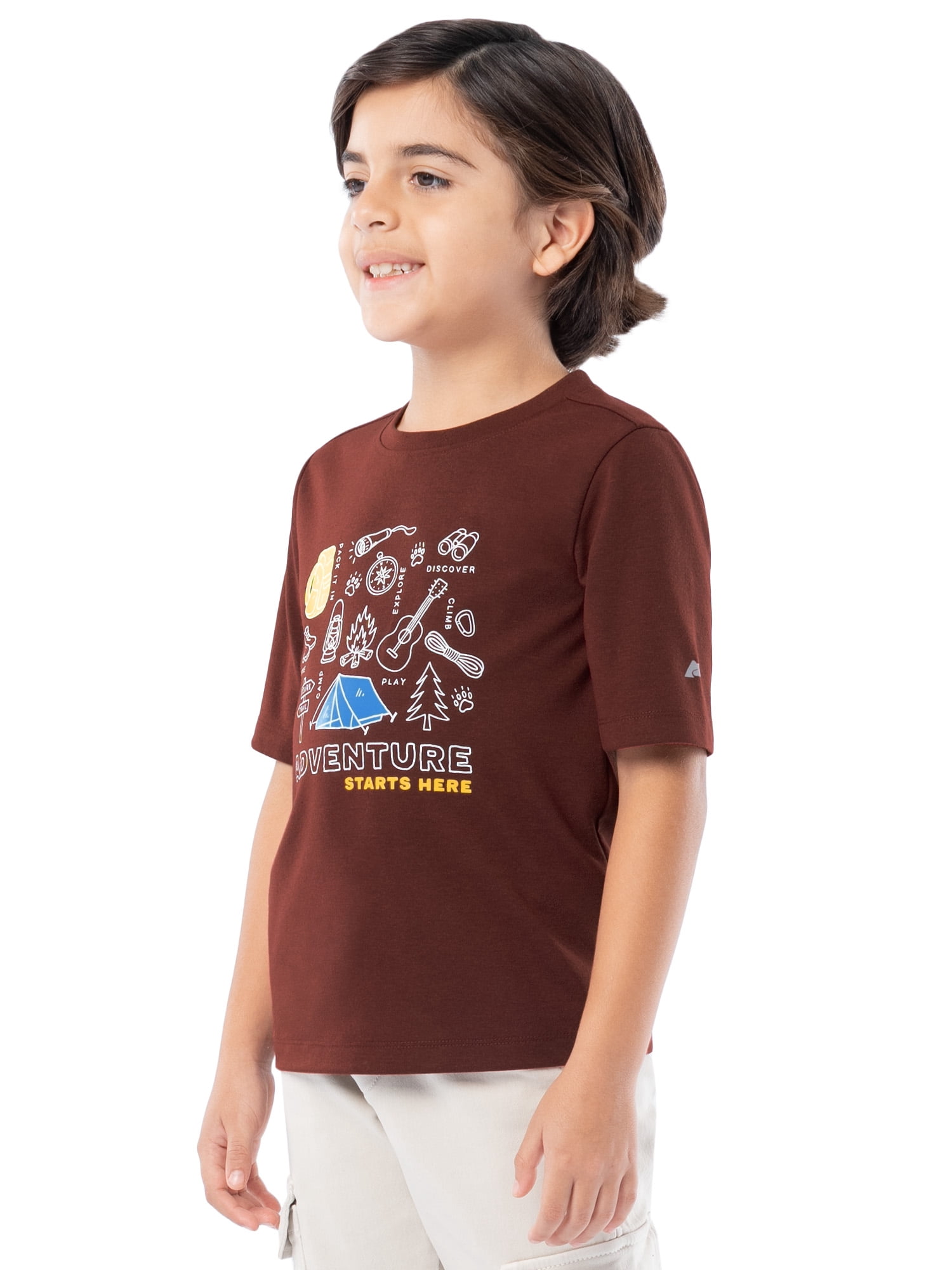 Ozark Trail Boy's Graphic Short Sleeve T-Shirt, Sizes 4-18