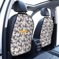 thumbnail image 3 of Pofeuu Bird Print 2 Pack PU Leather Kick Mat Back Seat Protector, Universal Car Seat Back Organizer, Waterproof Backseat Protector For Most Car, 3 of 8
