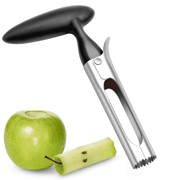 Premium Stainless Steel Apple Corer Tool,Sturdy Ergonomic Handle, Easy to Use and Clean, Durable,Stainless Steel Corers for Apple and Pear - Core Fruits with Ease