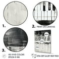 thumbnail image 3 of Designart "Midnight Tranquil Piano Keys" Music Wall Decor, 3 of 7