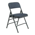 thumbnail image 2 of (Pack of 4) NPS® 2300 Series Fabric Upholstered Triple Brace Double Hinge Premium Folding Chair, Imperial Blue, 2 of 8