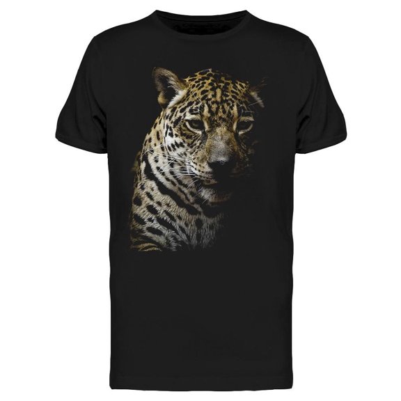 Leopard Portrait W/Sad Look Tee Men's -Image by Shutterstock