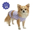 thumbnail image 3 of Oodles Purple Tropical Floral Ruffled Spring 2-Piece Dog Bikini, XS, 3 of 8