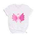 thumbnail image 7 of YABCSAZ Breast Cancer Shirts Tops for Women/Short Sleeve Shirts/Crewneck Shirt/Sweatshirt/Hoodie with Blessed Breast Cancer Pink Ribbon/Breast Cancer Awareness Breast Cancer Survivor Gifts for Women, 7 of 7
