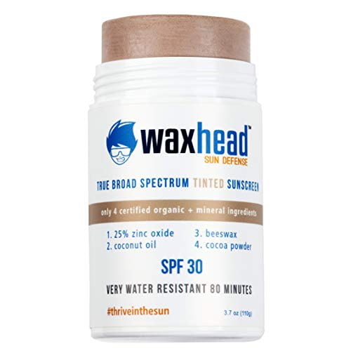 Waxhead HUGE Tinted Zinc Oxide Sunscreen Stick 4 Ingredients. Coral