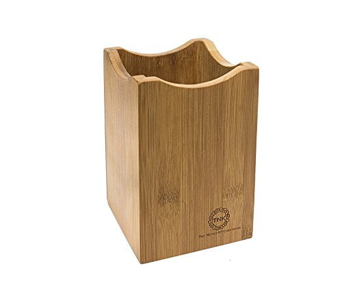 YIREAUD Utensil Holders Kitchen Bamboo Tableware Container Storage Organizer Wooden Box for Restaurant Kitchen Organization 