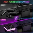 thumbnail image 4 of 4-in-1 Controller Charging Dock Compatible with Switch 2 JoyCons, Game Console Handles Charger Stand with LED Indication for Switch 2 (White), 4 of 8