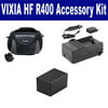 Canon Vixia HF R400 Camcorder Accessory Kit includes: SDC-26 Case, SDM-1556 Charger, SDBP718 Battery