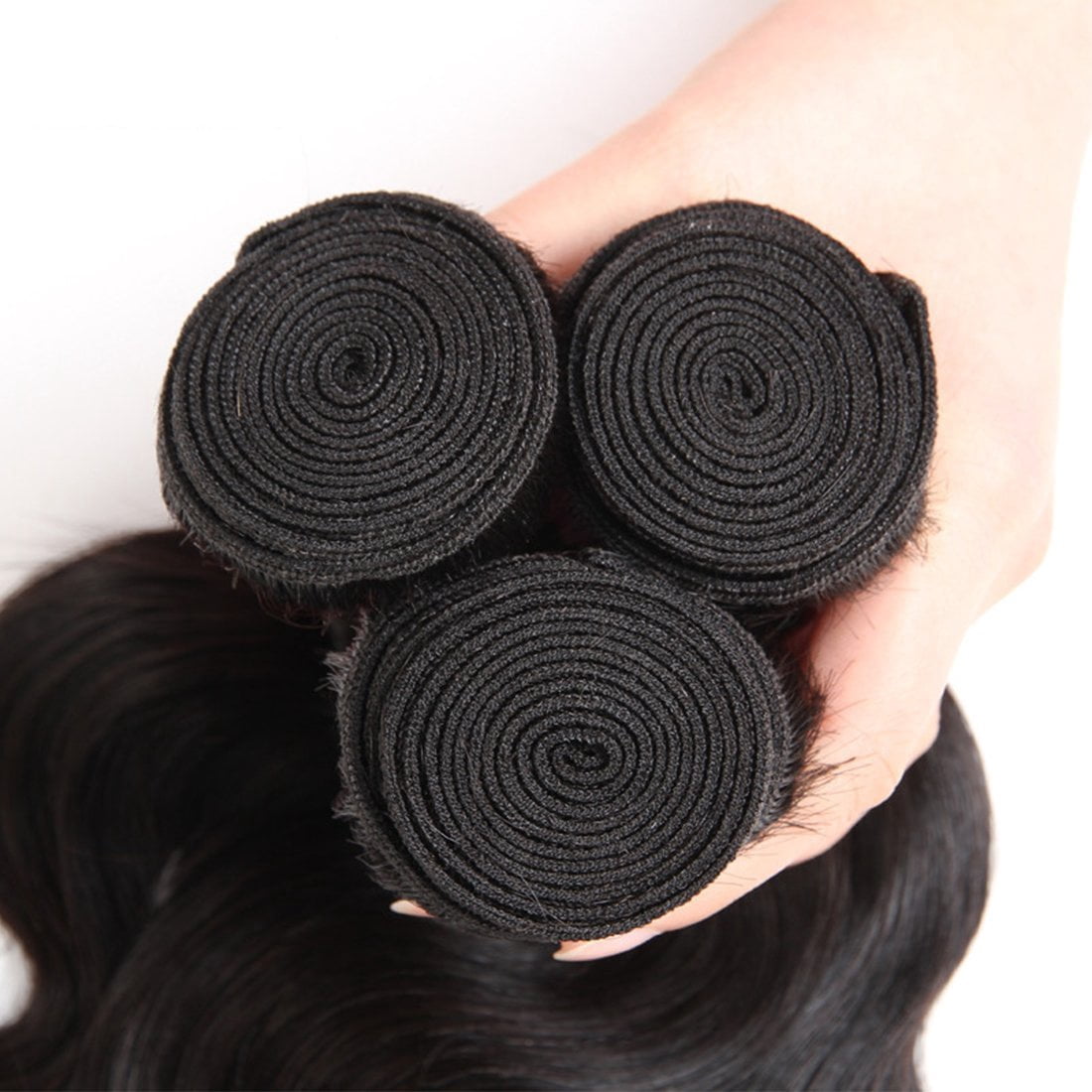 Ustar Affordable 100% Human Hair Body Wave One Bundle 10"-30"inch Natural BLACK 10"