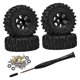 thumbnail image 4 of 4 piezas 1/30 RC Car Wheels and Tires Reemplace el accesorio portátil RC Car Part para Negro, 4 of 9
