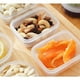thumbnail image 4 of Recipientes apilables para almacenamiento de alimentos con tapas - Juego de 4 piezas para organizar la nevera, recipientes herméticos para la despensa de cocina, 4 of 9