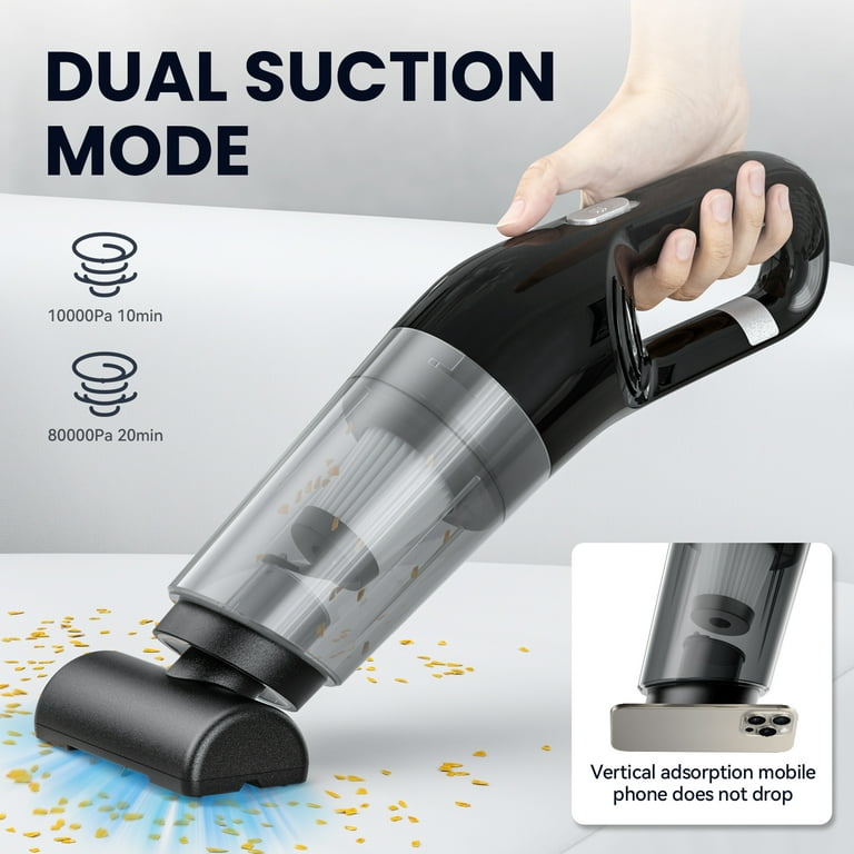 120W Cordless Handheld Vacuum Cleaner Wireless Portable Car Auto Home  80000pa
