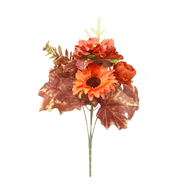 Fall Home Decor Fall Faux Maple Pumpkin Wreath Bouquet Thanksgiving Accent Halloween Home Decor