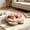2# 17.7x11.8 Inch, variant on Pink Peach Shaped Thick Warm Pet Bed Mat,17.7x11.8 Inch Soft All Season Sleeping Pad for Cats Small Dogs, Non-Slip Machine Washable Indoor Sofa Kennel Cushion
