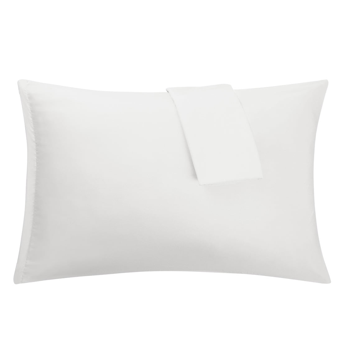 Unique Bargains 2-Piece 1800D Microfiber Solid Pillowcases White Queen
