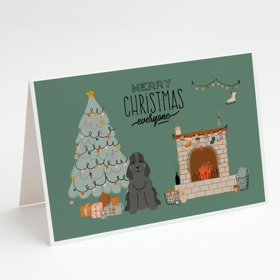 Caroline's Treasures Cocker Spaniel Christmas Greeting Cards with Envelopes, 5" x 7" (8 Count)