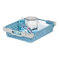thumbnail image 3 of IRIS Medium Decorative Basket, Blue, 1 Pack, 3 of 4