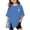 A-Blue114, variant on Girls Short Sleeve T Shirt For Kids Oversized Graphic Tee Casual Crew Neck Side Slit Summer Tshirts 3-16Y Versatile Tops