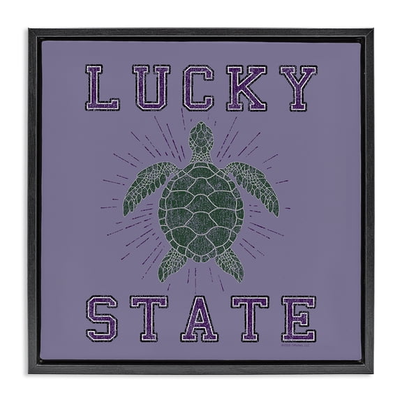 Stupell Industries Coastal Black Floating Frame Canvas Art, 18 x 18, by Spirit Animals/Life Is High