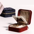 thumbnail image 2 of L Grey Caja De Almacenamiento De Joyas De Viaje De Felpa Caja De Almacenamiento De Joyas De Viaje B, 2 of 5