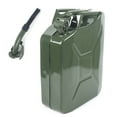thumbnail image 5 of 20L Vintage Green Metal Gas Can Fuel 5 Gallon Jeep Steel Green 20L (5 Gallon) 14.5" X 6.5" X 18" with Oil-out, 5 of 19