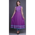 thumbnail image 2 of Bimba Purple Ocean Indian Kurtis For Women Solid Readymade Anarkali Dress Printed Indian Kurti XX-Large, 2 of 6