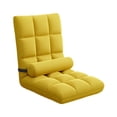 thumbnail image 3 of Shangren Floor Chair with Back Support Soft Comfortable Gaming Padded Lazy Sofa Chair Yellow, 3 of 8