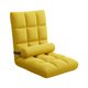 thumbnail image 3 of Silla de suelo plegable con respaldo para adultos y niños, ideal para apartamentos. Sillón cómodo y acolchado, moderno y reclinable. Sillas plegables. Amarillo, 3 of 8