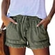 thumbnail image 1 of Sonducket Pantalones cortos de mezclilla con cordón de cintura alta suave para mujer pantalones cortos de mezclilla con bolsillo para Prendas para la parte inferior del cuerpo Verde METRO, 1 of 5