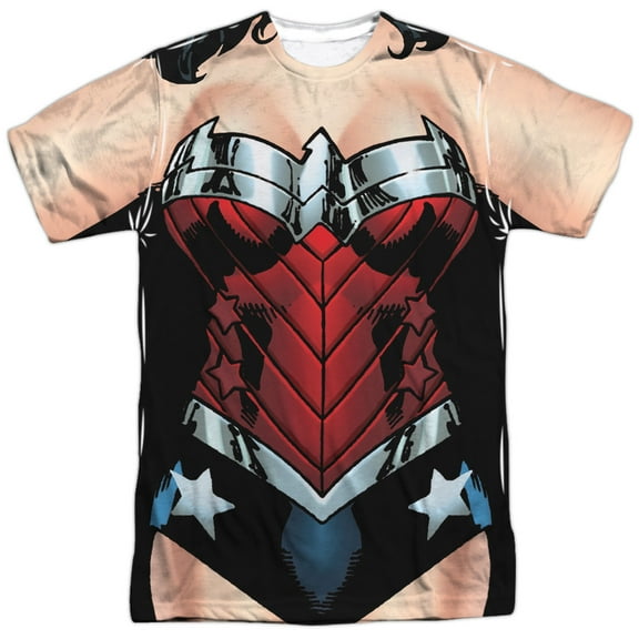 Justice League Wonder 52 Mens Sublimation Polyester Shirt White